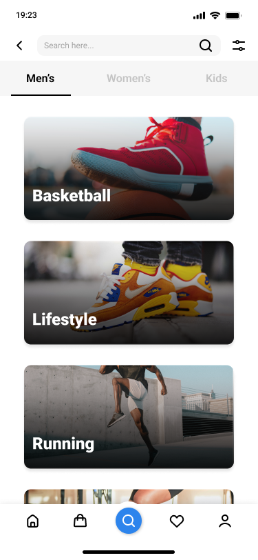 Search page